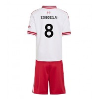 Stroje piłkarskie Liverpool Dominik Szoboszlai #8 Koszulka Wyjazdowej dla dzieci 2026-27 Krótki Rękaw (+ szorty)